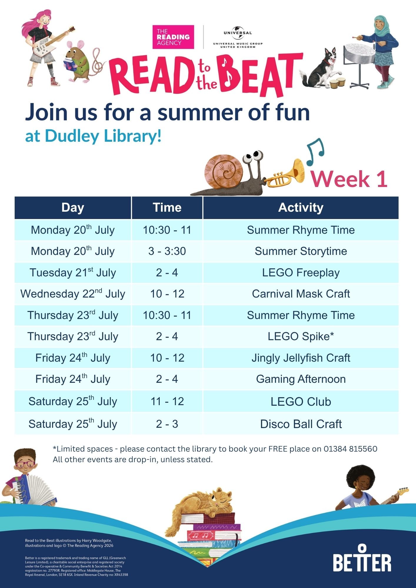 Dudley Library - Summer Reading Challenge 20-25 July 2026